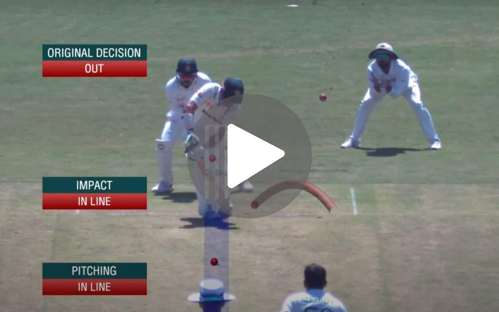 [Watch] Shan Masood Wastes A DRS Review After Mehidy Traps Him With A Beauty